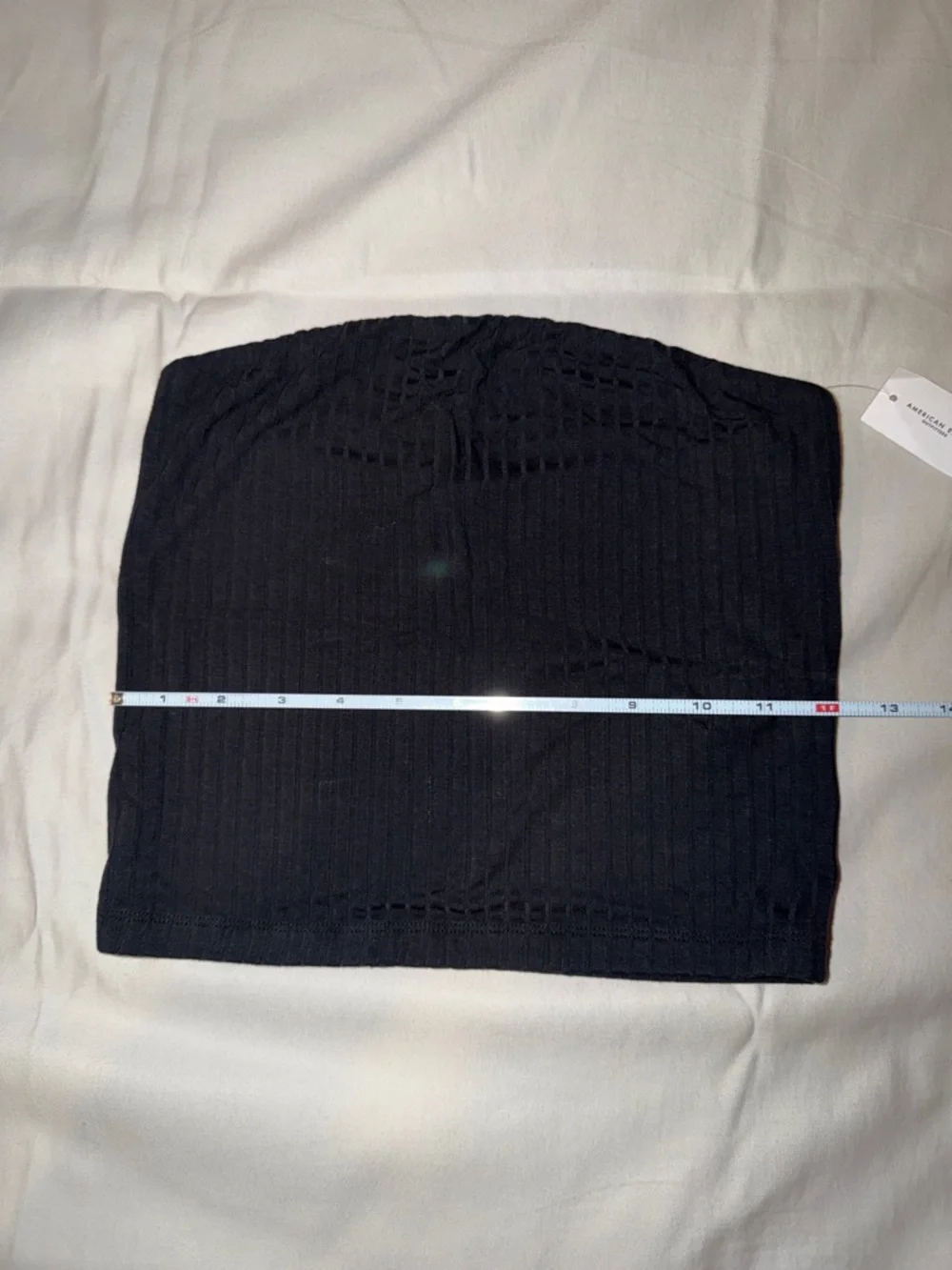 American Eagle Outfitters‎ Black Ribbed Strapless Tube Top - Picture 5 of 6